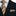 Brown and caramel stripe necktie and Square
