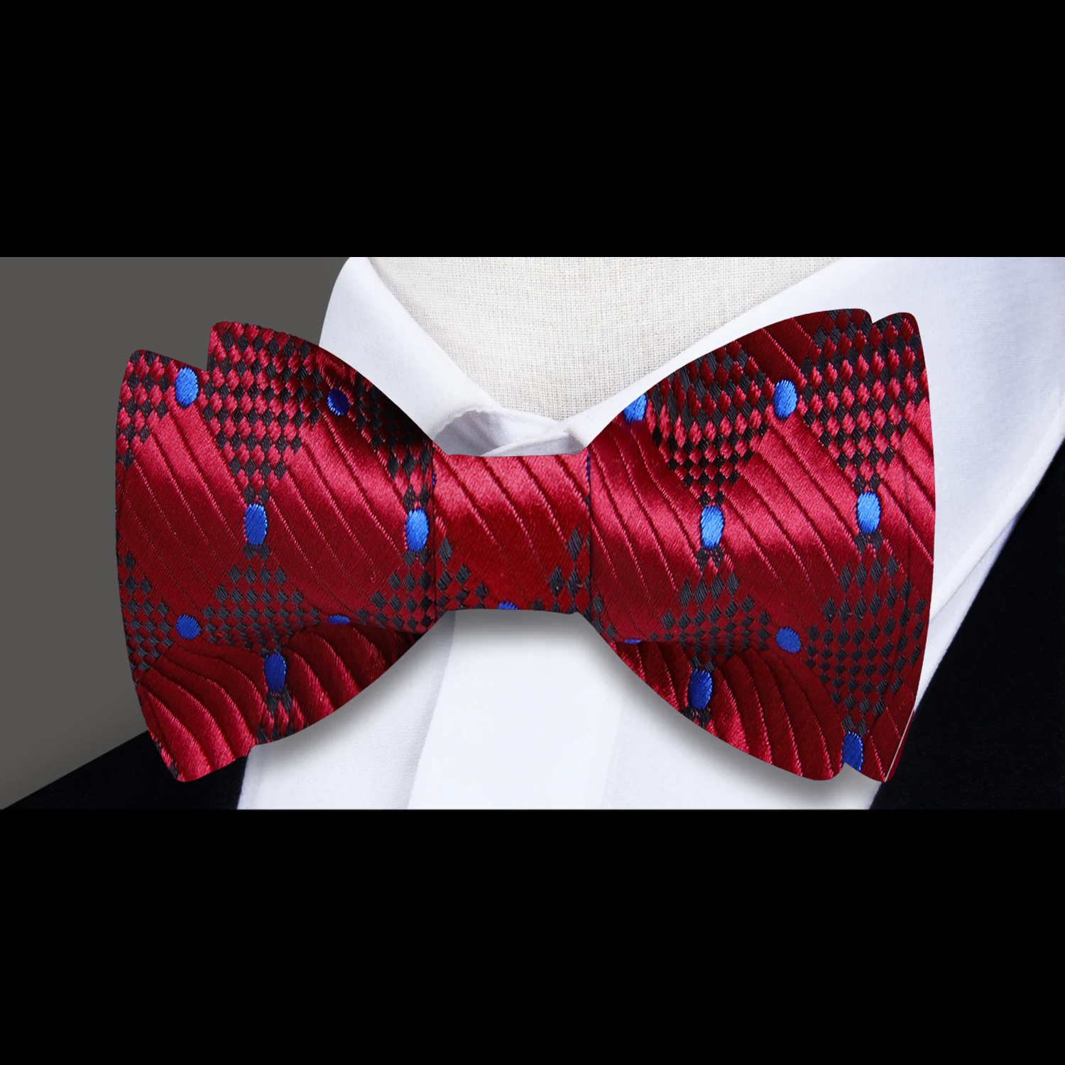 Single Burgundy Bow Tie