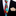Colorful red, blue, green and blue tie with abstract design Thin tie with abstract design on a black suit jacket