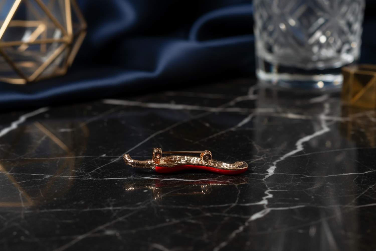 Back Red Cayenne Pepper Lapel Pin