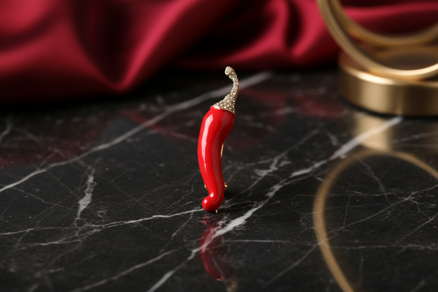 Red Cayenne Pepper Lapel Pin