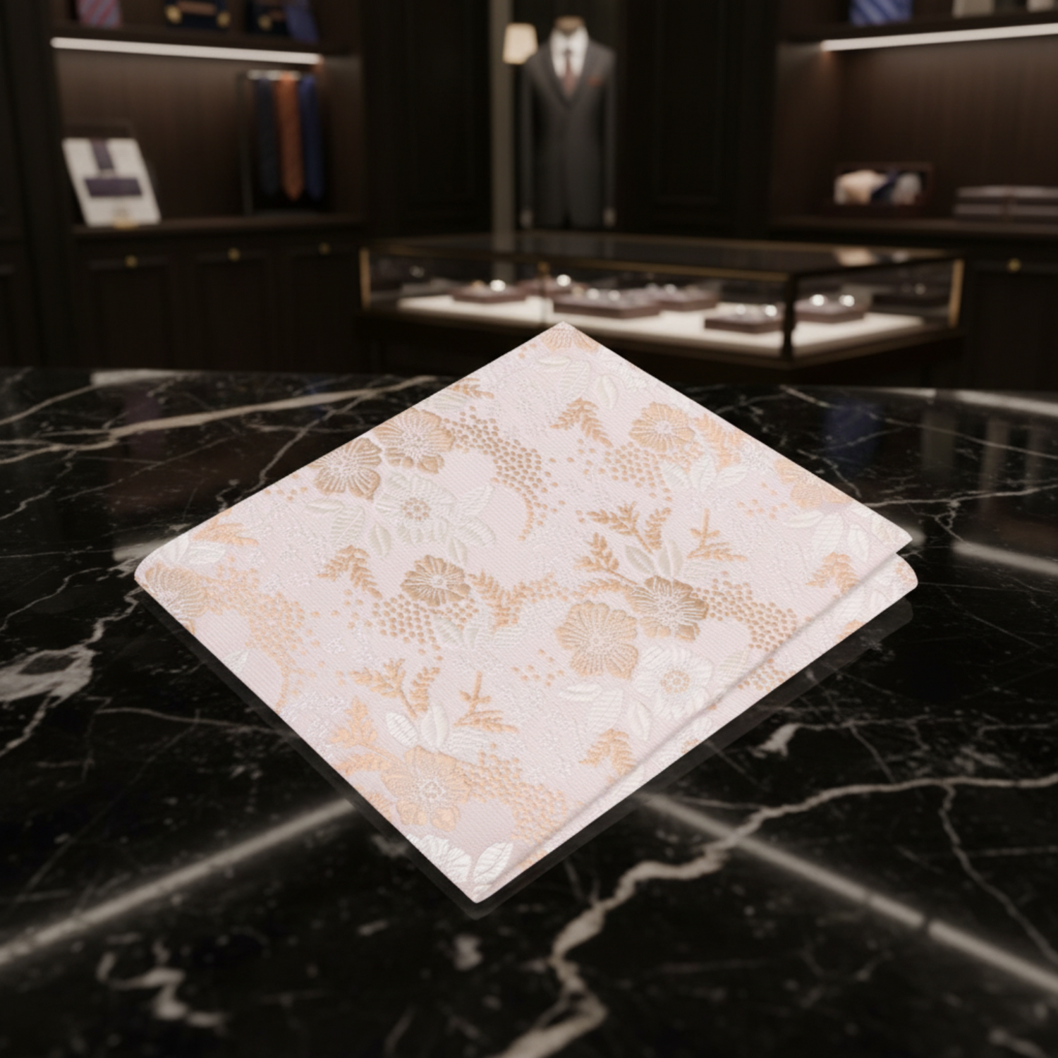Champagne Floral Square