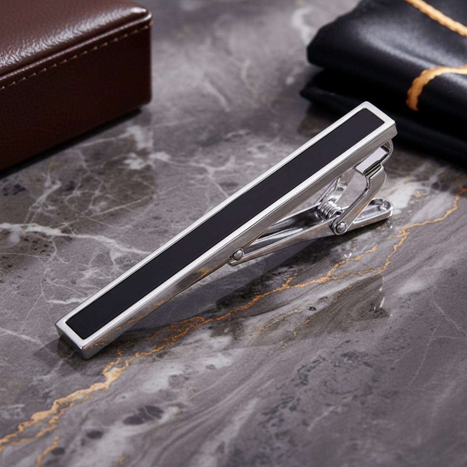 Chrome Tie Clip