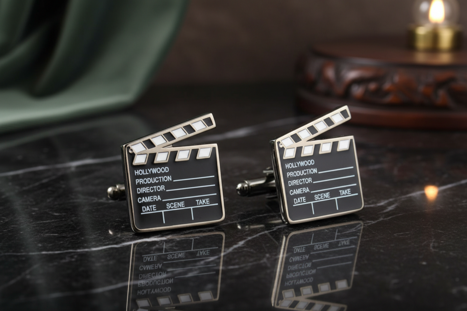 A Director's Clapboard Cufflinks