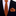 Thin orange necktie and square