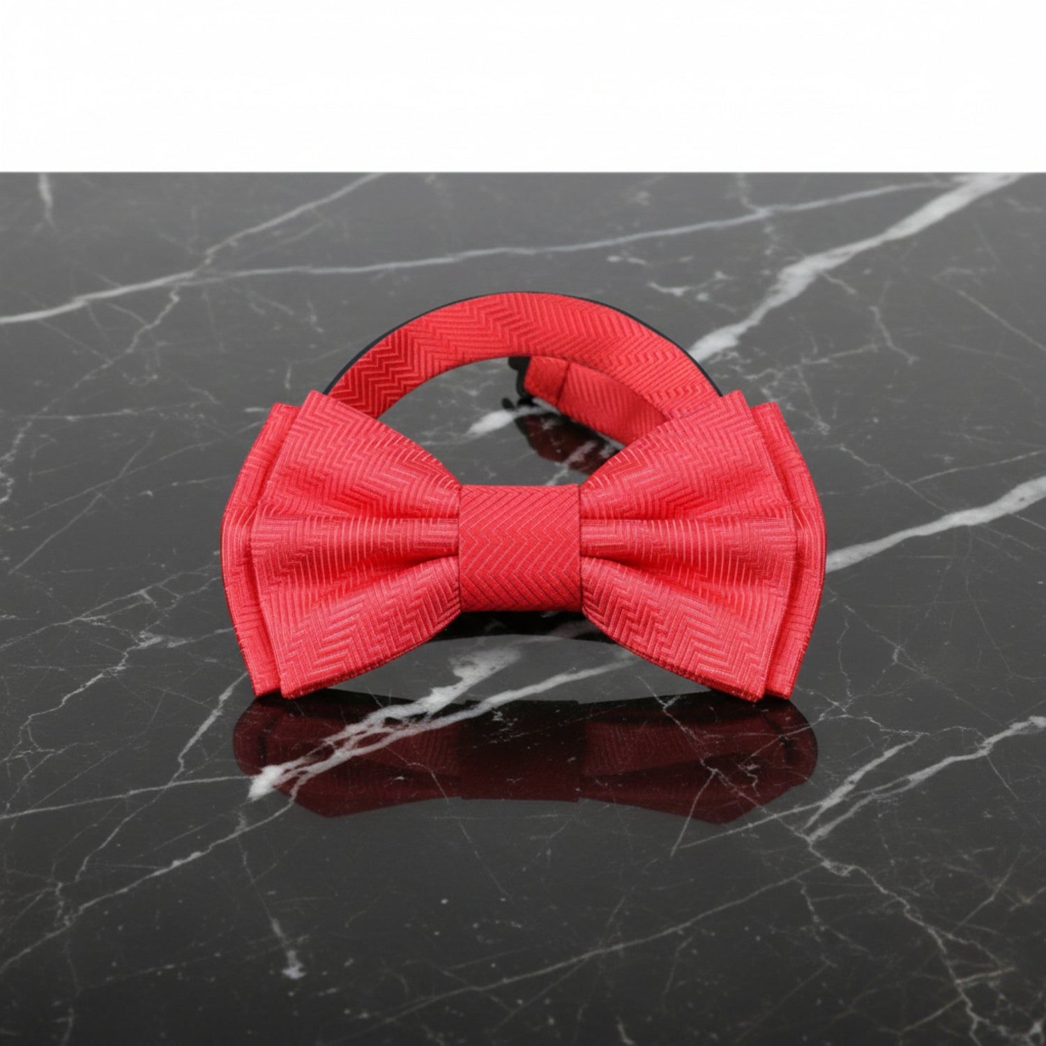 Coral Pre Tied Bow Tie