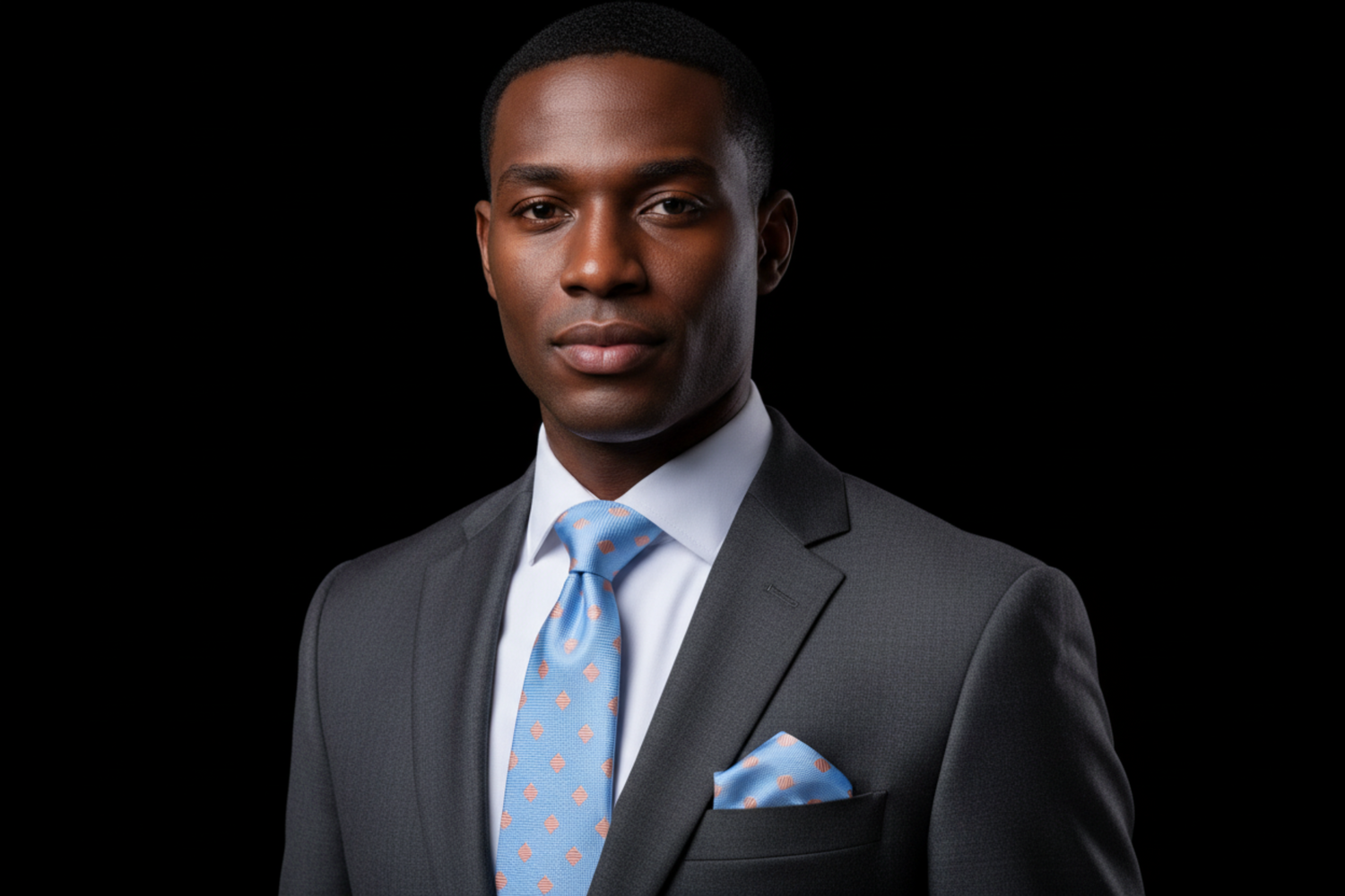 Geometric Diamond Necktie
