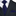 Blue necktie and pocket square