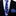 Thin Tie: Blue, Green, White Flowers Necktie and Blue Square