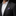 Man wearing a black suit with a white shirt and a patterned blue pocket square.