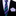 Thin Blue, Green and Purple Stripe Tie and Purple Square