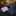 Blue, Green and Purple Stripe Tie and Purple Square