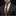 Man wearing a dark suit with an orange and blue patterned tie and pocket square on a black background