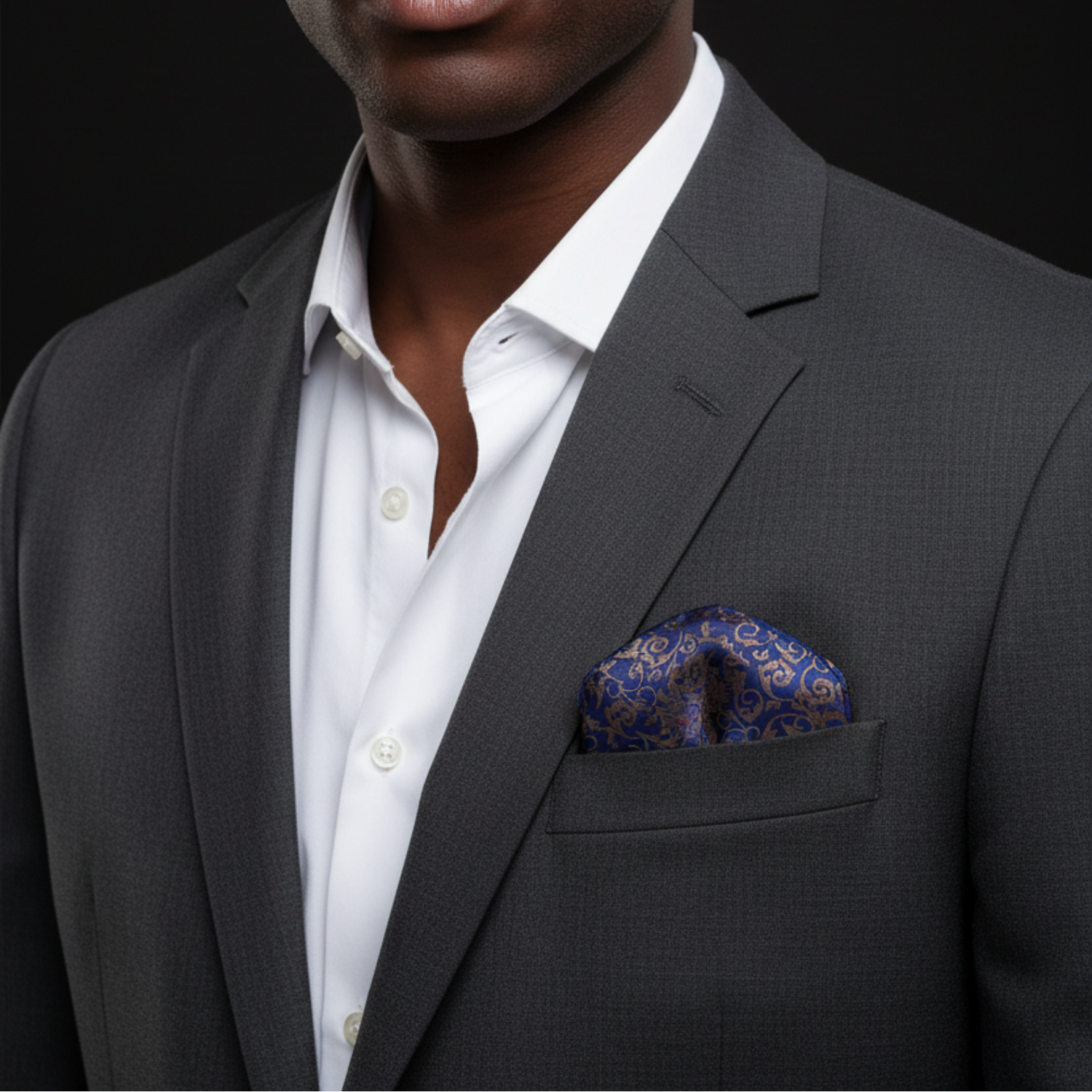 Intricate Vine Pocket Square