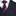Dark Wine, Punk, Orange, Purple Flowers Necktie and Stripe Square