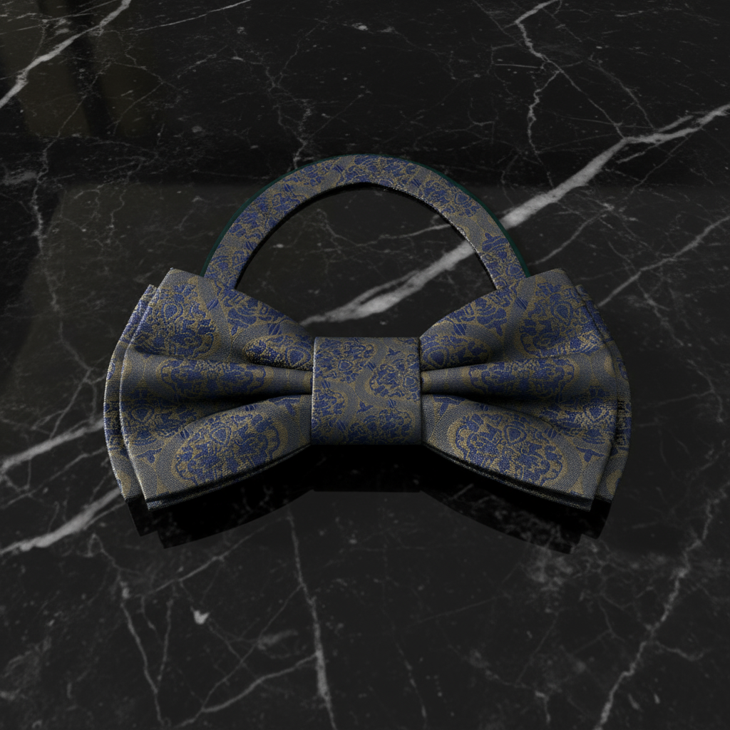 Olive Abstract Bow Tie Pre Tied
