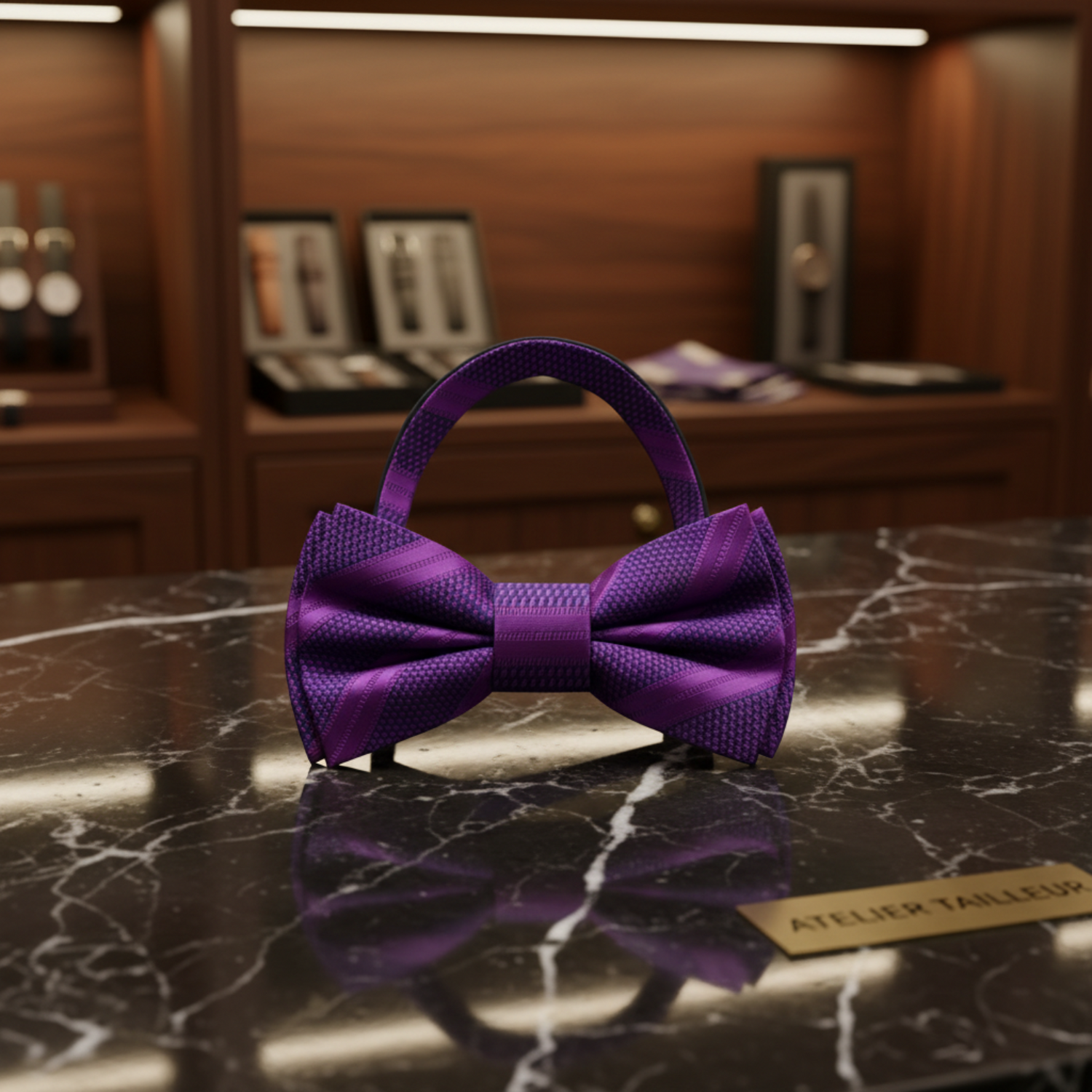 Deep Purple, Purple Bow Tie Pre Tied