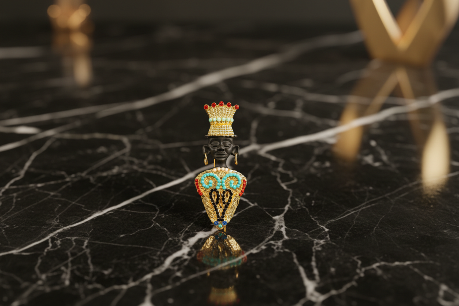 Egyptian King Lapel Pin