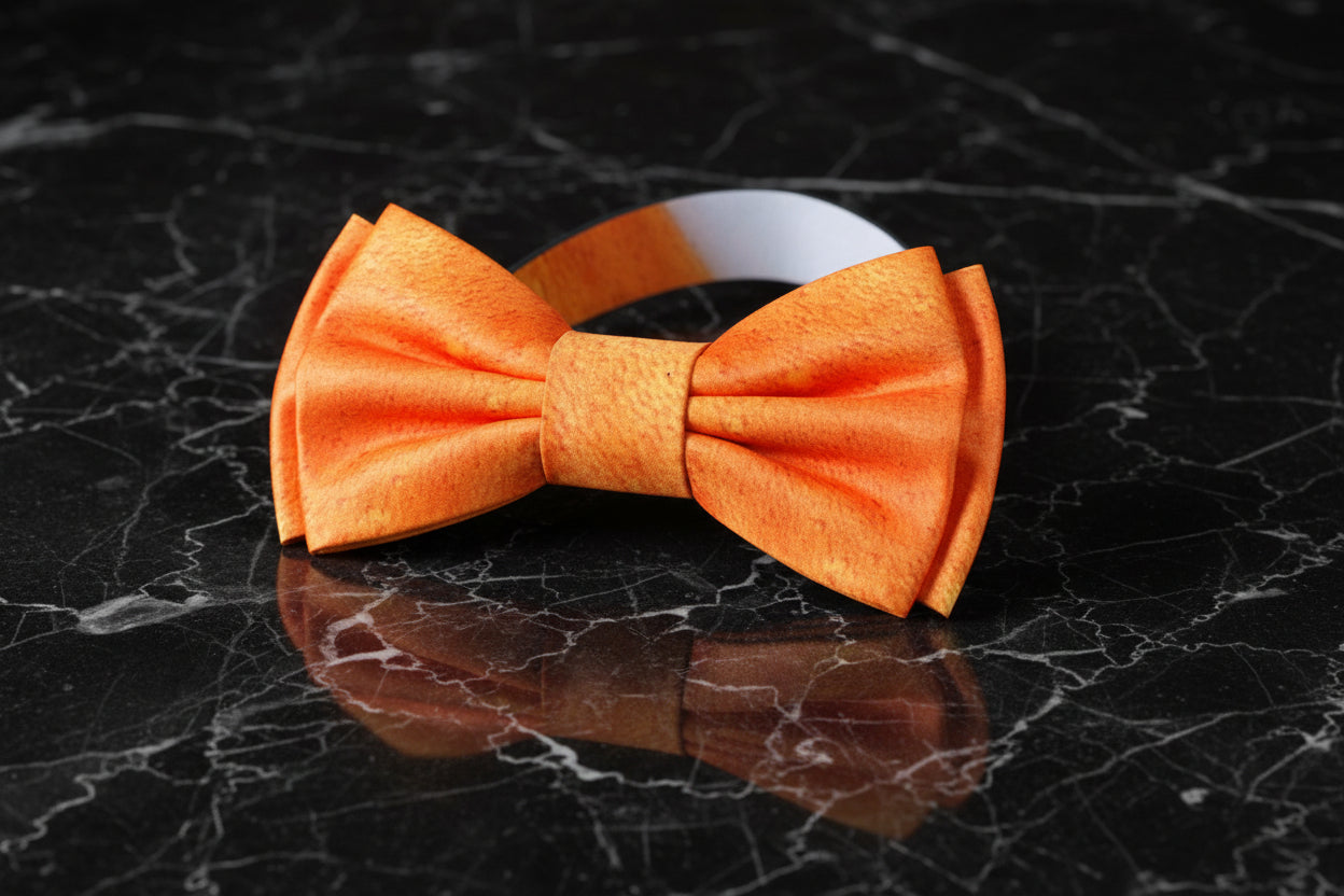 Golden Amber and White Fresh Draft Beer Bow Tie Pre Tied