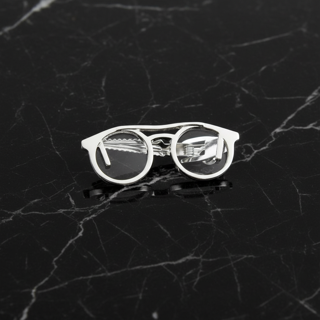 Glasses Tie Bar
