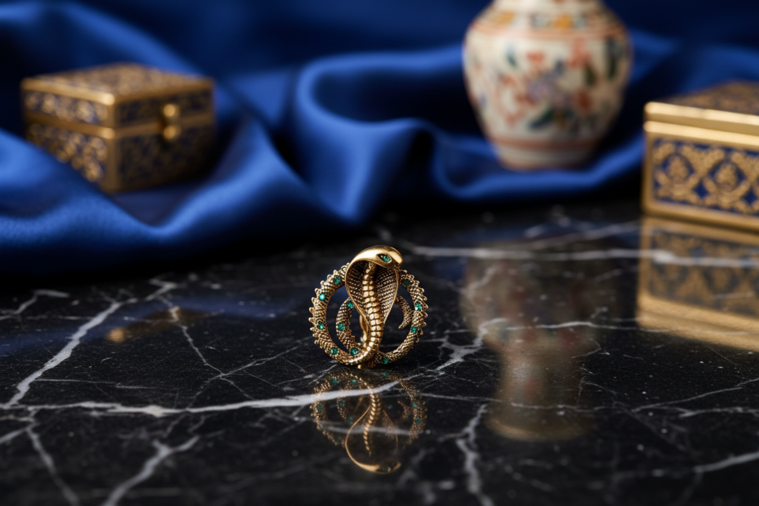 Gold Snake Lapel Pin