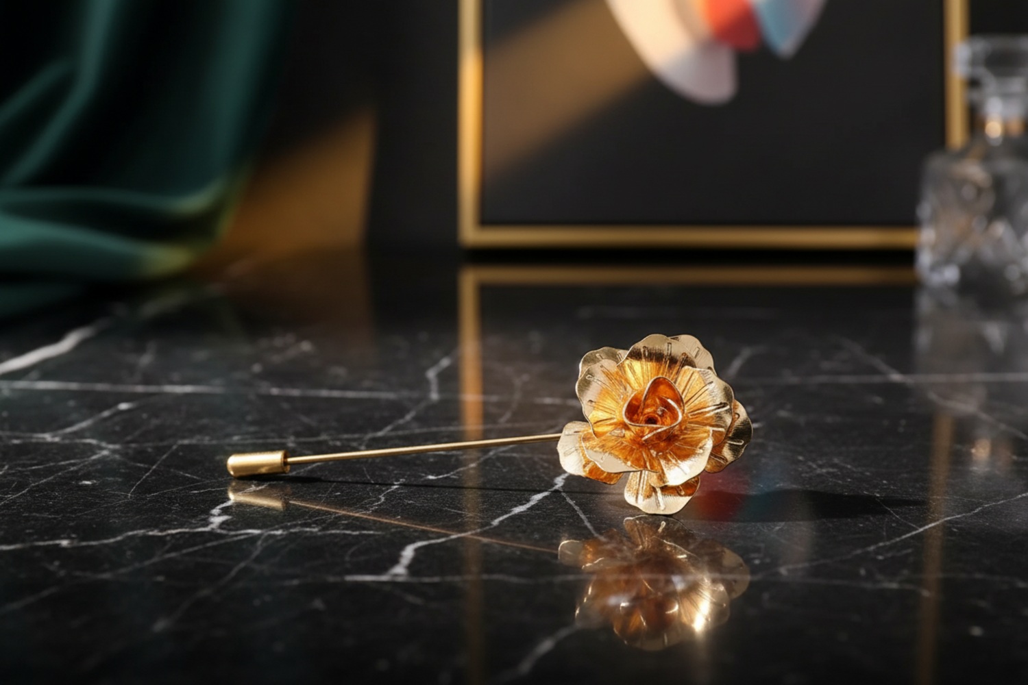 Gold Metal Lapel Pin
