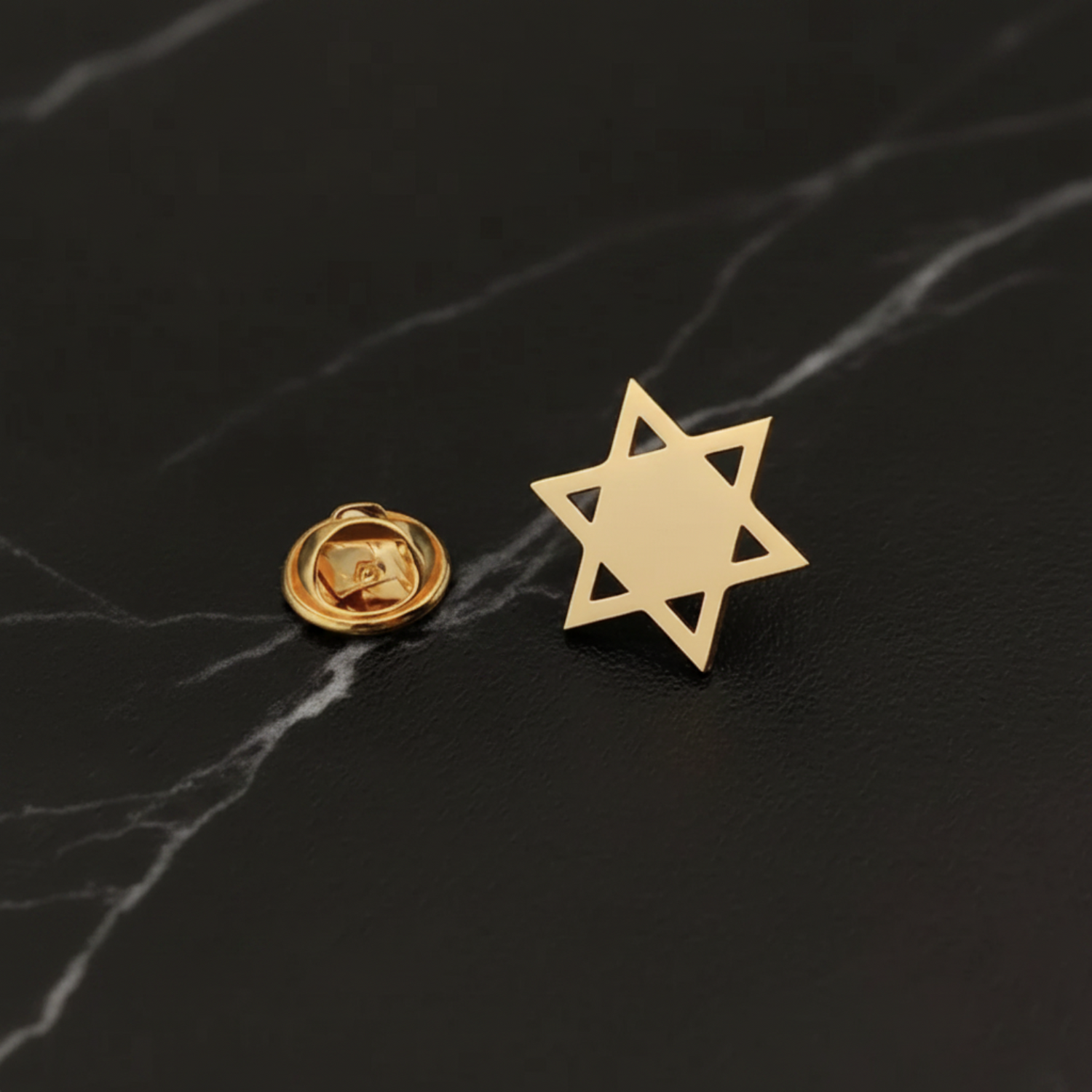 Gold Star of David Lapel Pin