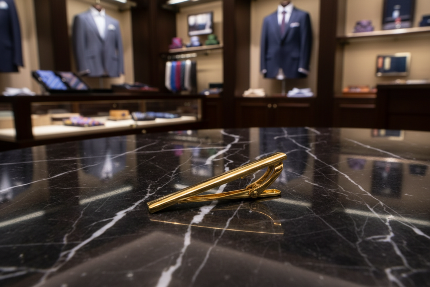 A Gold Tie Clip