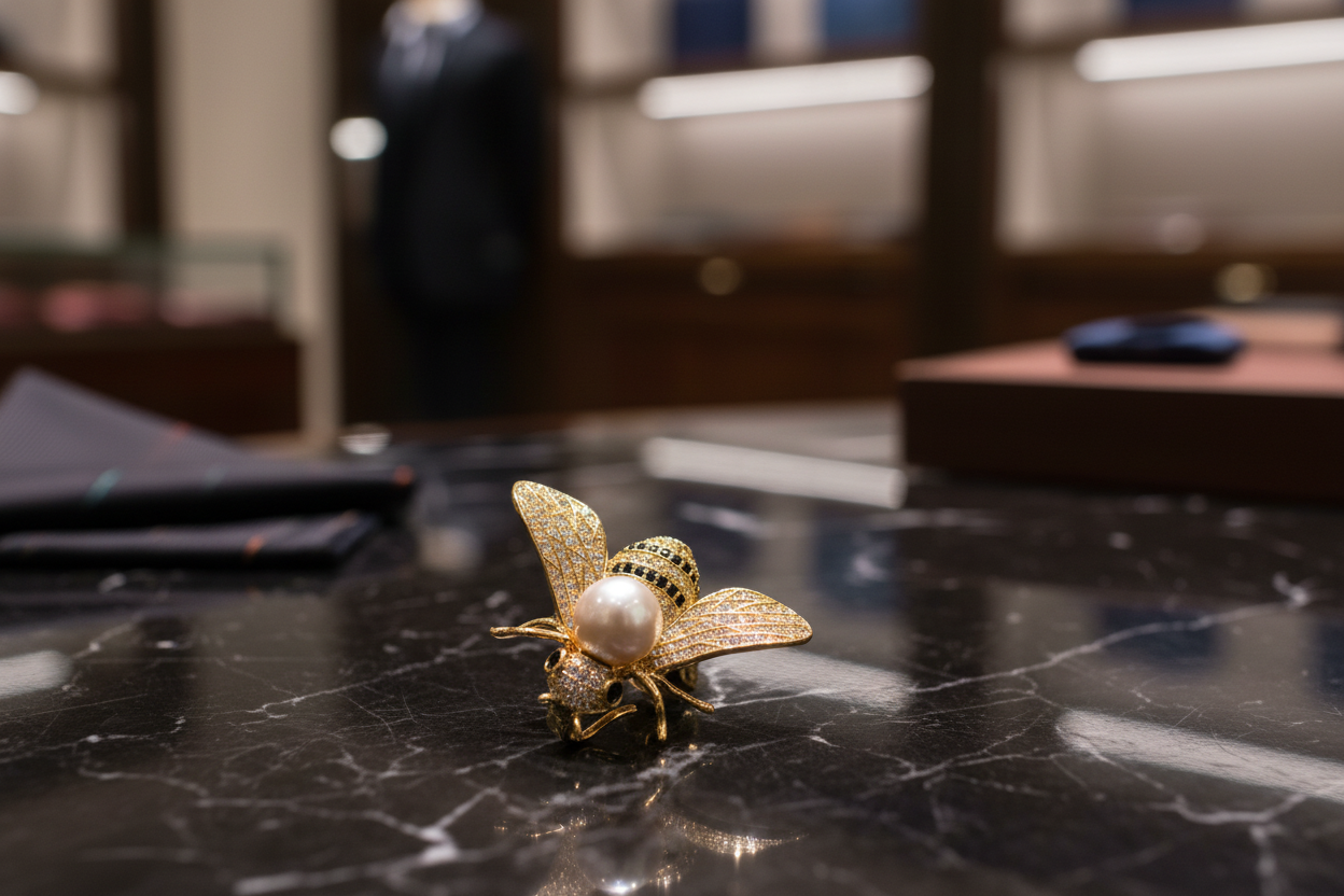 Gold Honeybee Lapel Pin yes
