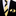 A Gold and Black Stripe Thin Tie and Square