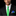A man in a black suit, white dress shirt, and bright green textured tie, with a blue and green patterned pocket square, posed against a solid black background.