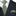 Green patterned tie and pocket square on a black suit jacket with white shirt