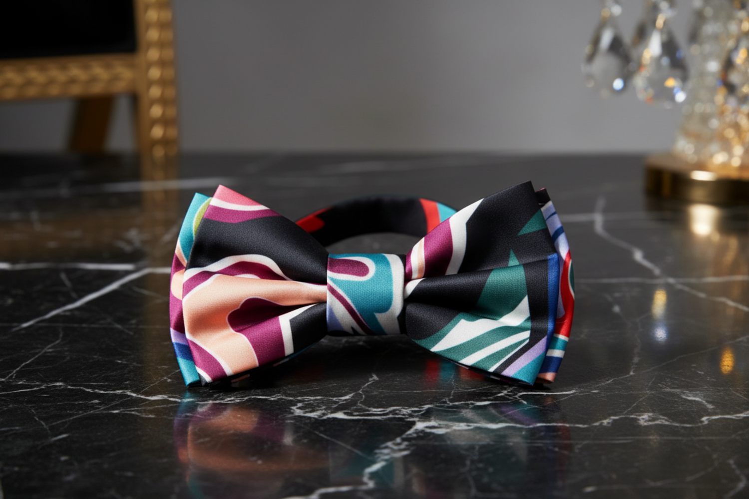 Multi Color Abstract Bow Tie Pre Tied