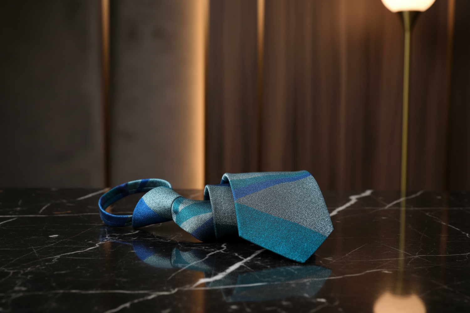 abstract green tie