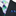 Main: Green and Blue Check Tie and Accenting Blue Stripe Pocket Square