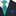 Green and Blue Abstract necktie and square