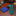 Alt View: Green, Blue, Red Peacock Feather Tie and Blue Square