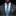 Man wearing a gray suit with a blue striped tie and matching pocket square on a black background