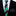 Thin Tie: Black, Green Stripe With Houndstooth Tie and Black Square
