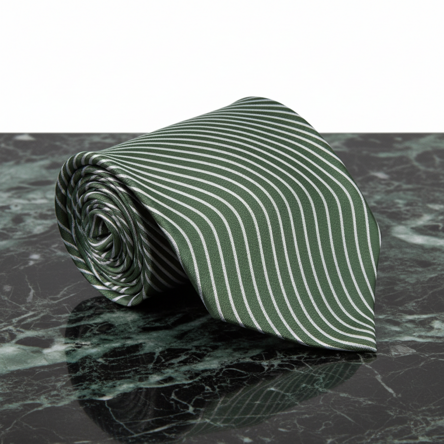 Green, Grey Wavy Lines Tie 