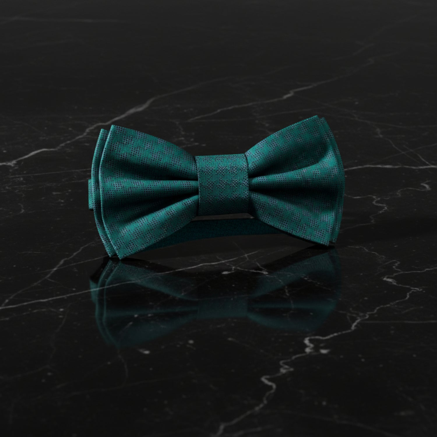 Green Hounds Tooth Bow Tie Pre Tied