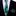 Thin Tie: Green, Light Blue Abstract Necktie And Green Square