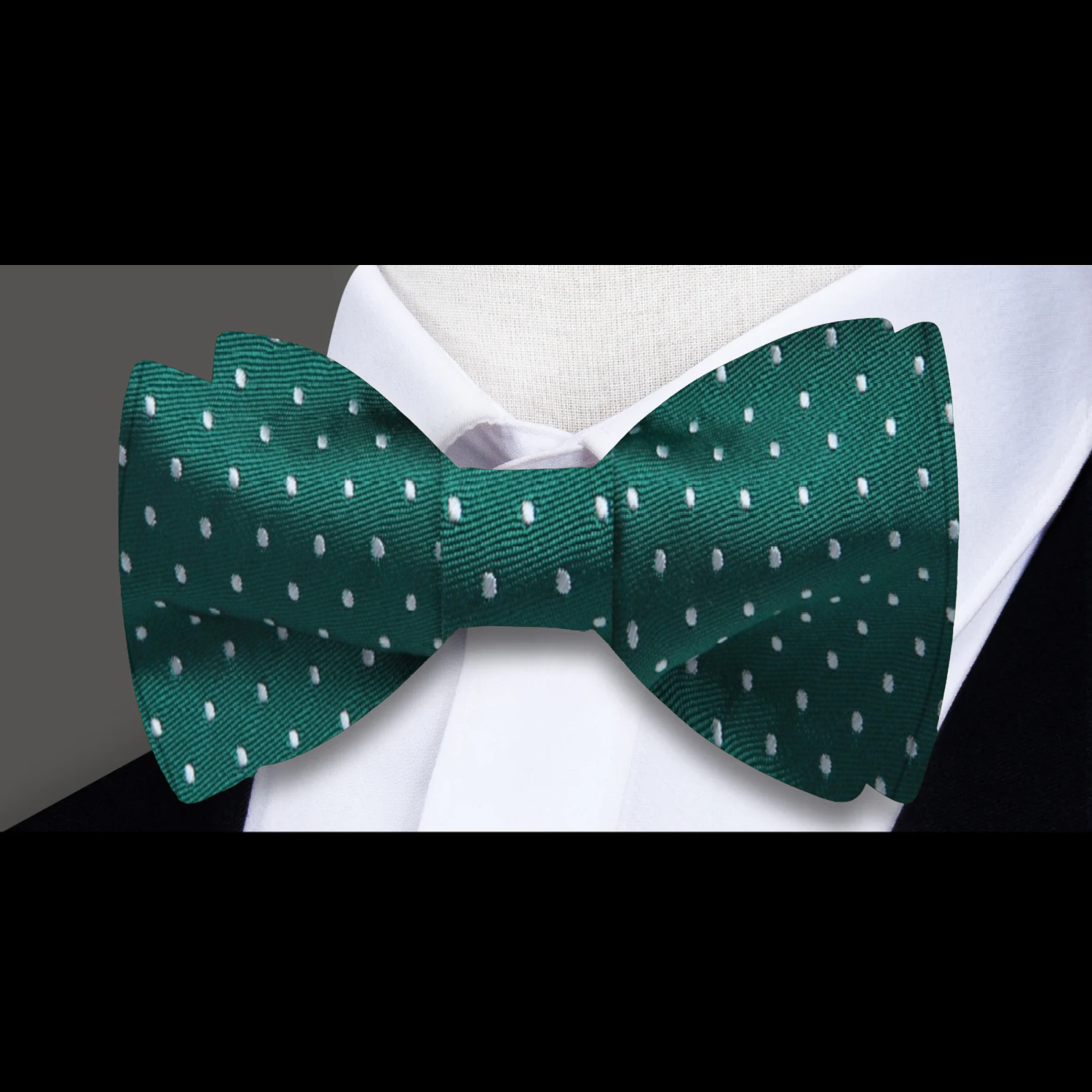 Microdot Bow Tie in Dark Blue, Burgundy, Brown, Green or Red