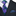 Green, Purple and Blue Floral Tie and Accenting Square