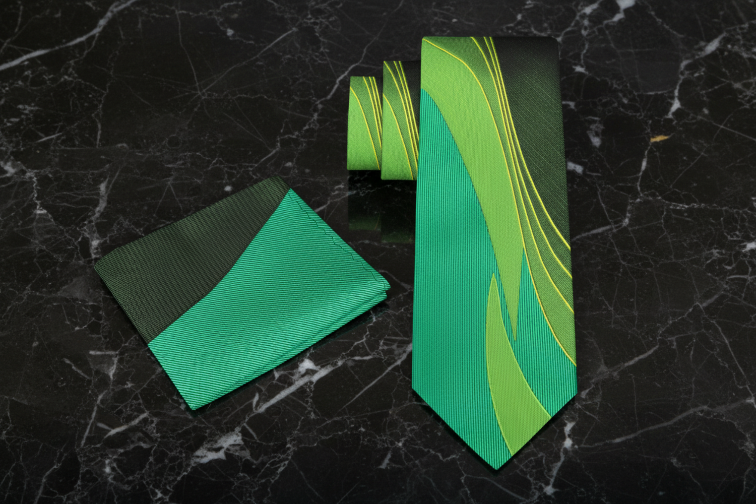 Alt Green Seam Route Tie and Square 3