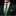 Green Abstract Wave Necktie | Modern Motion with Bold Color