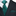 Green patterned tie and pocket square with a black suit jacket