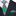 Green, White & Black Striped Necktie with Houndstooth Pattern