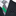 Green, White & Black Striped Necktie with Houndstooth Pattern