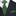 Green and black abstract necktie and pocket square